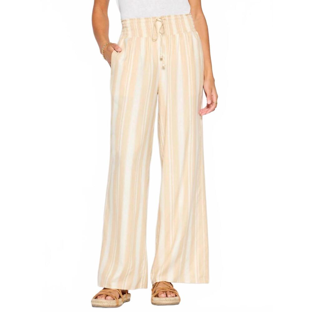 NEW BROCHU WALKER gorja wide leg pant in capri stripe